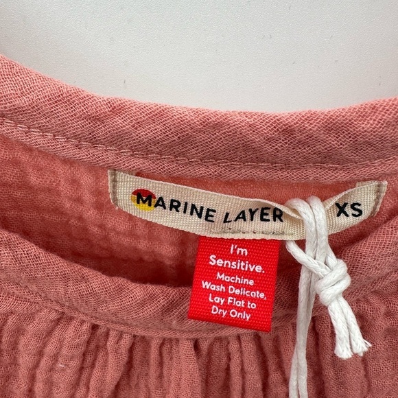 MARINE LAYER JUDE FLUTTER sleeve waffle cottagecore boho womans tank NWT XS - Picture 6 of 11